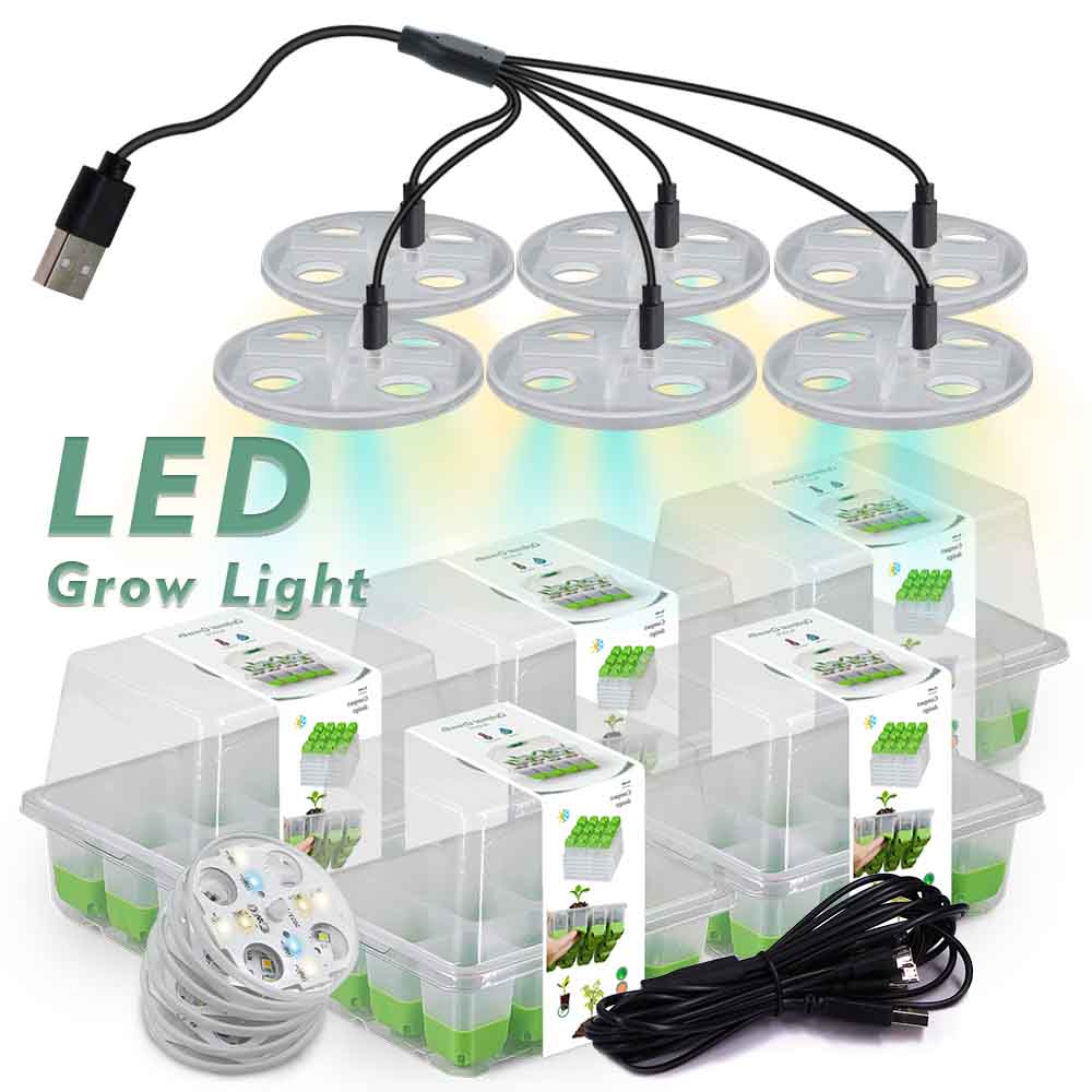 Indoor Garden Kit - LED 성장 조명 모종 스타터 트레이