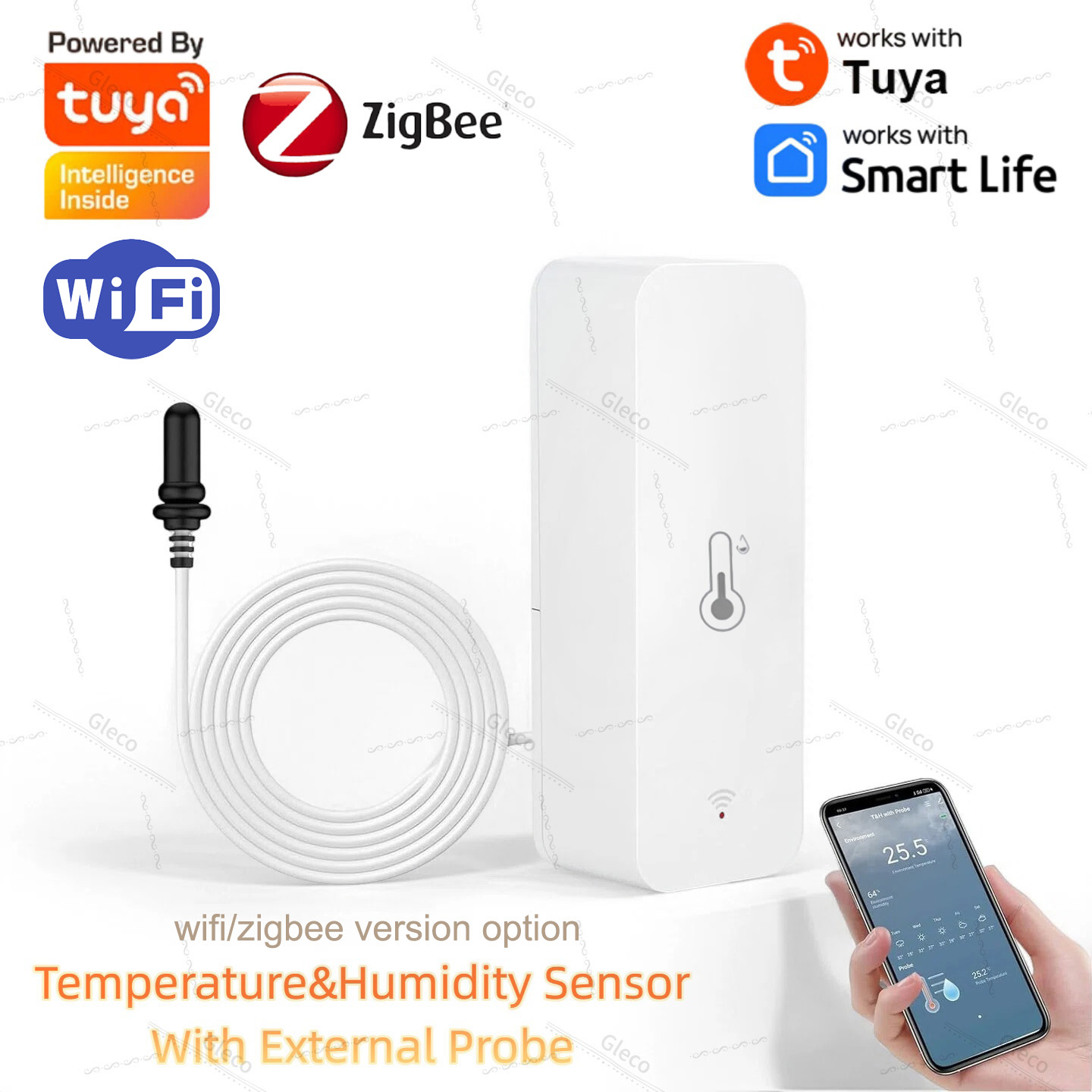 Plant Monitor - Tuya Wifi Zigbee 온도 및 습도