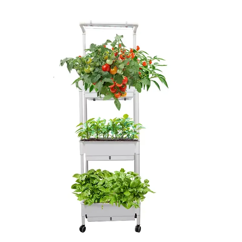 이동식 수직형 3단 자동 급수 스마트 정원 화분 스탠드 - Smart Garden System 리뷰 및 가격