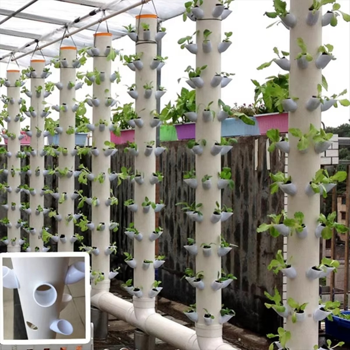 수경재배 수직 타워 컨테이너 DIY 수경재배 컵 꽃 화 - Hydroponic Tower 리뷰 및 가격