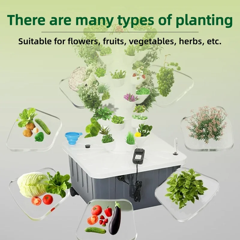 수경 재배 타워, 지능형 무토양 재배 시스템, 50개  - Hydroponic Tower 리뷰 및 가격