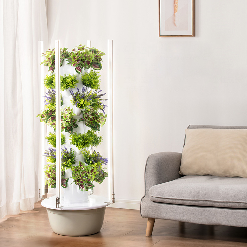 LED 식물 재배등을 갖춘 수직 수경 재배 타워, 지능 - Hydroponic Tower 리뷰 및 가격